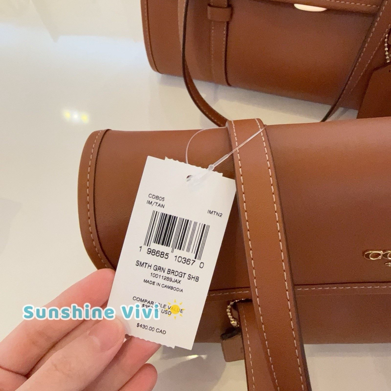 Coach NWT Coach Bridget Flap Shoulder Bag CDB05 Gold/Tan Size ONE SIZE - 8 Thumbnail