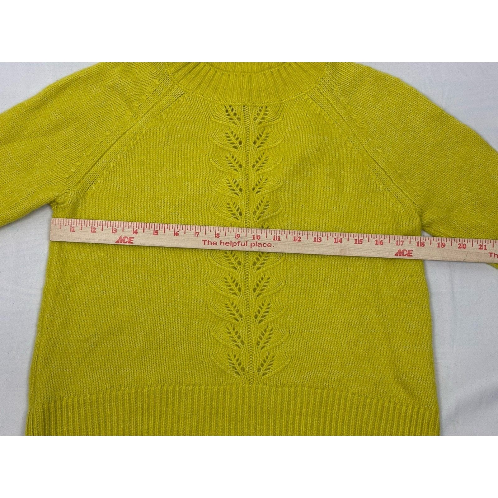 Loft LOFT Ann Taylor Pointelle Women's Long Sleeve Sweater XSP Size XS / US 0-2 / IT 36-38 - 2 Thumbnail