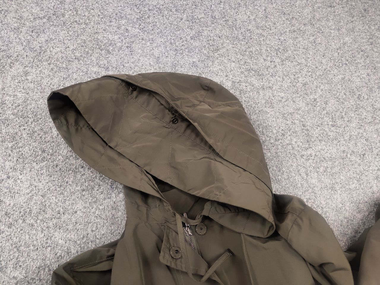 Max Mara 'S Max Mara Italy Design long khaki raincoat hooded Jacket Size M / US 6-8 / IT 42-44 - 20 Thumbnail