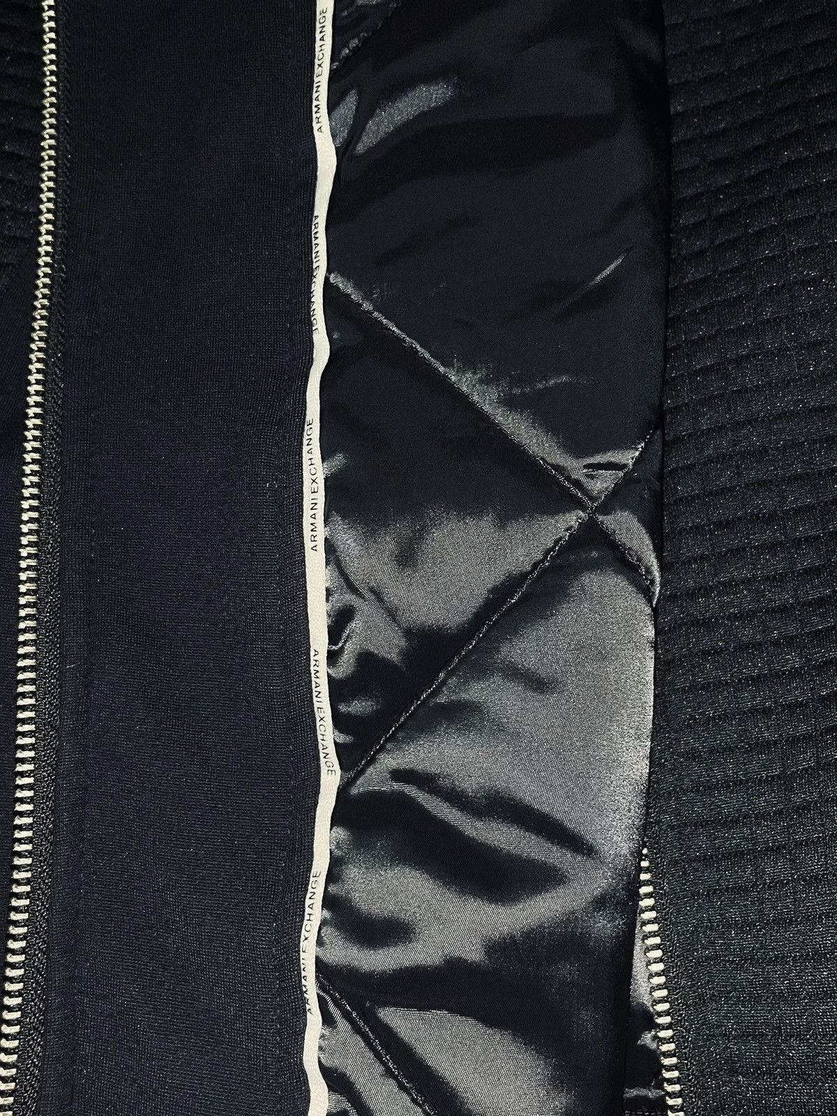 Armani Exchange BOMBER JACKET WITH ZIP IN STRETCH FABRIC Size US S / EU 44-46 / 1 - 5 Thumbnail