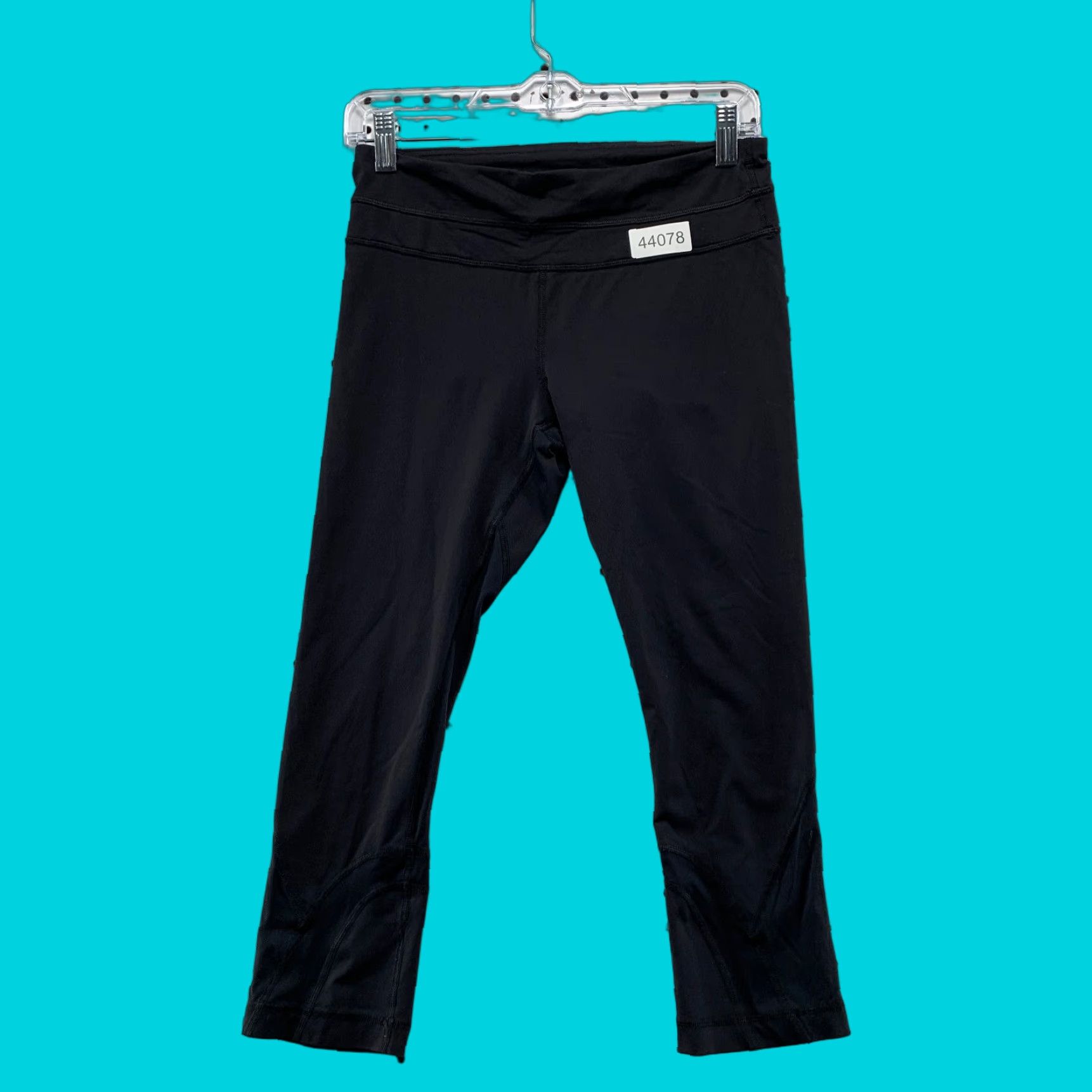 Lululemon LULULEMON Athletic Leggings Womens Size 6 Black Cropped Yoga Workout Fit 26x21 Size 28" / US 6 / IT 42 - 1 Thumbnail