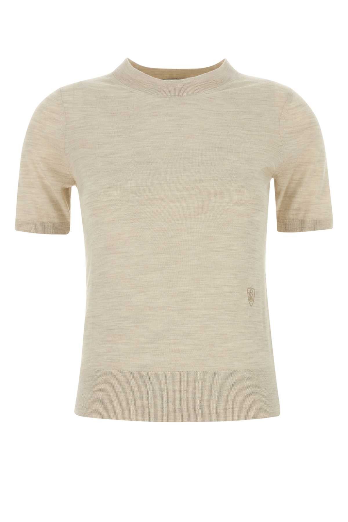 Burberry Sand Wool T-Shirt Size S / US 4 / IT 40 - 1 Thumbnail