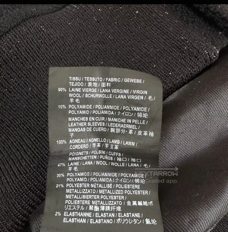 Saint Laurent Paris Saint Laurent Paris Black Mixed Leather Baseball Jacket i Size US M / EU 48-50 / 2 - 5 Thumbnail