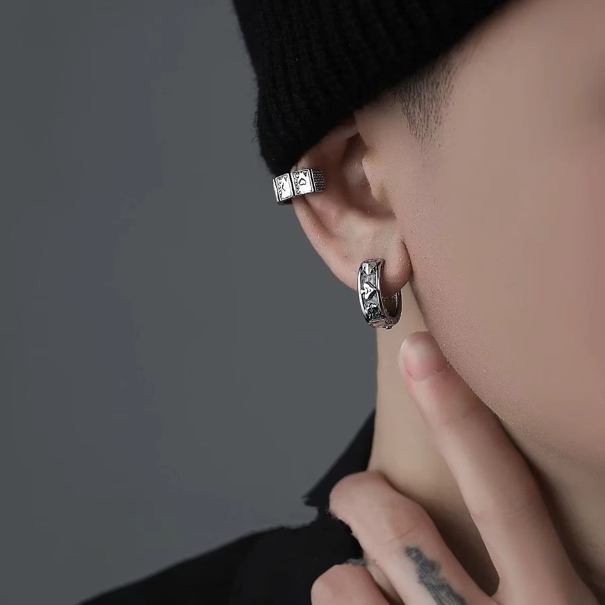 Other Vintage Dice Poker Ace of Spades Earrings Size ONE SIZE - 4 Thumbnail