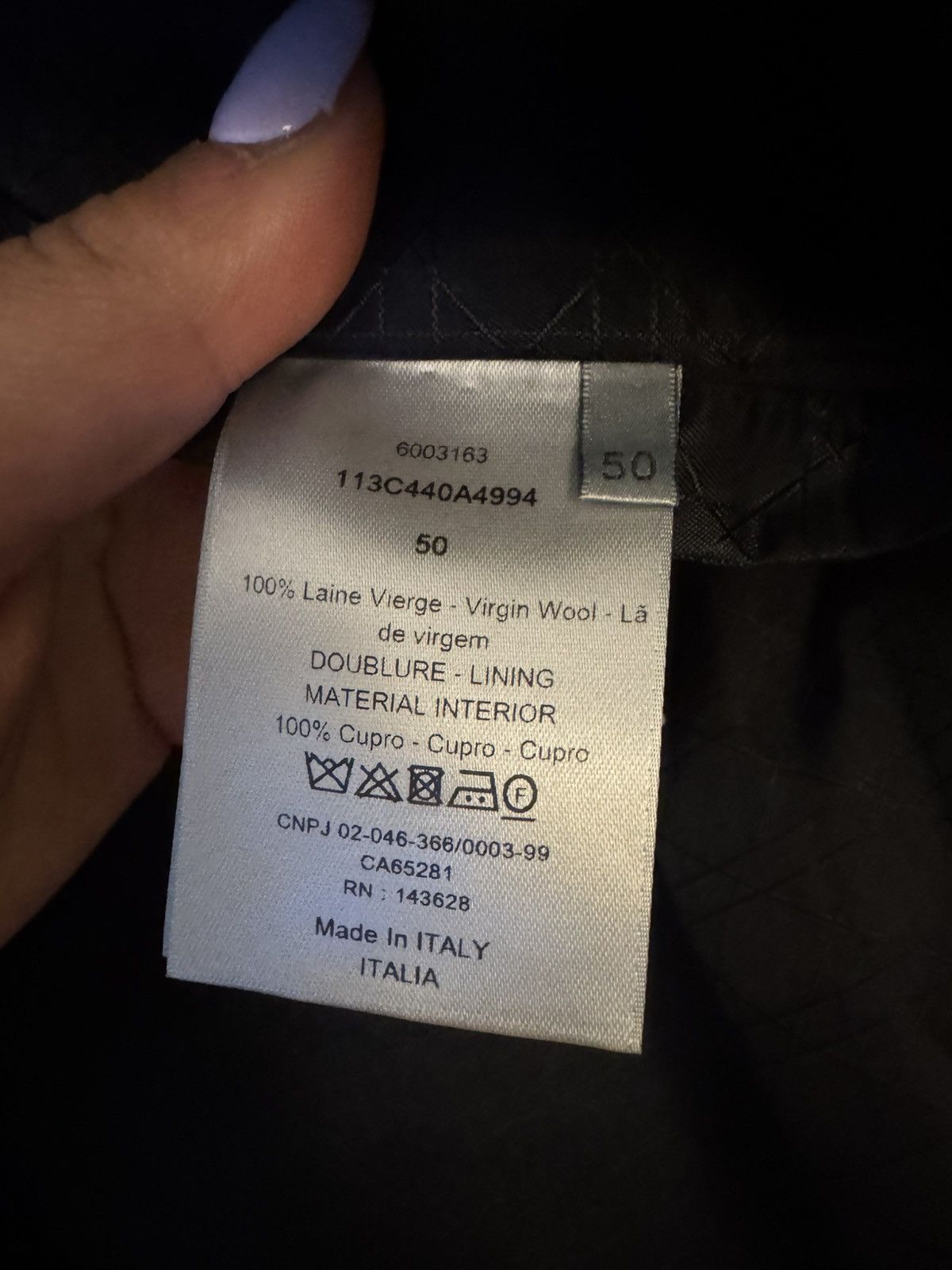 Dior Authentic Dior zip-up jacket in 100% virgin wool Size US M / EU 48-50 / 2 - 8 Thumbnail