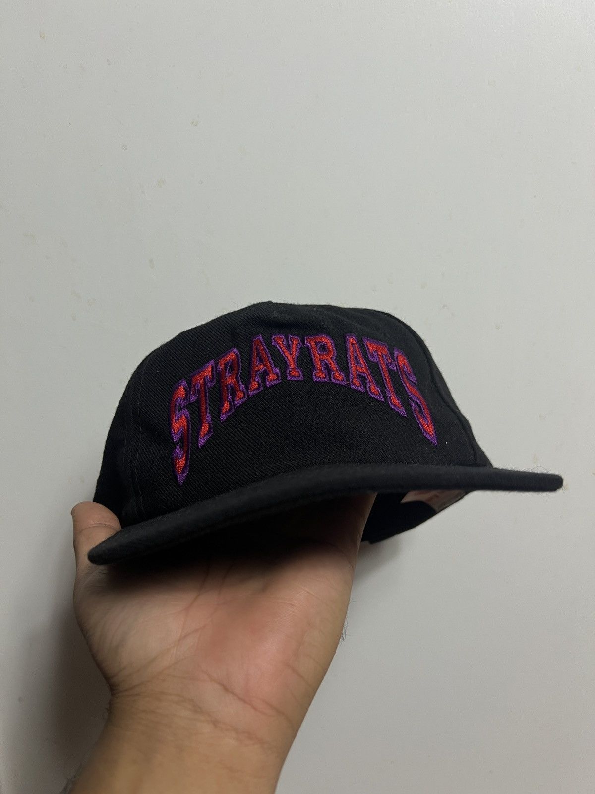 Stray Rats Stray Rats Two Tone College Arch Hat Black Red Size ONE SIZE - 8 Thumbnail