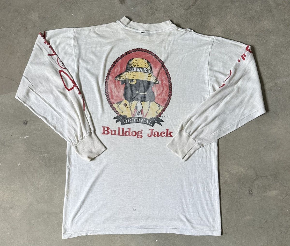 Vintage VINTAGE 80S BULLDOG JACK LONG SLEEVE TEE Size US M / EU 48-50 / 2 - 1 Thumbnail
