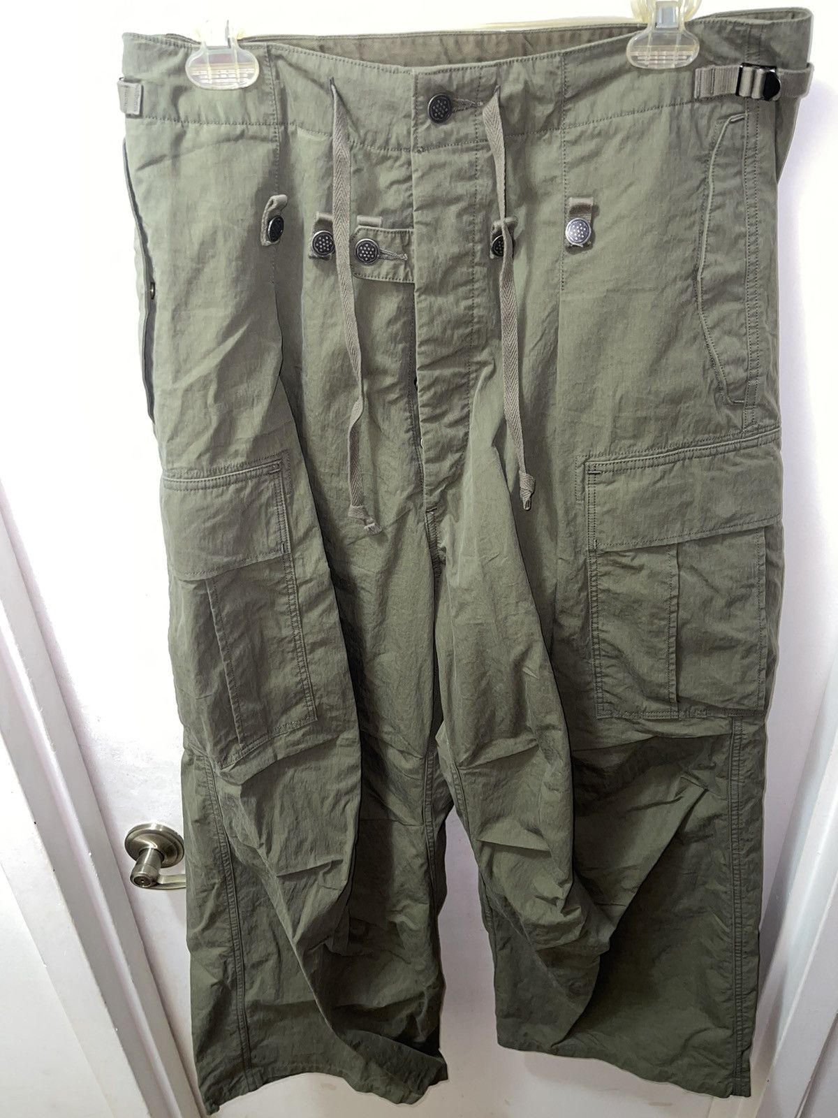 Kapital Kapital Wide-Leg Cotton-Ripstop Cargo Trousers Size 2 Size US 32 / EU 48 - 1 Thumbnail