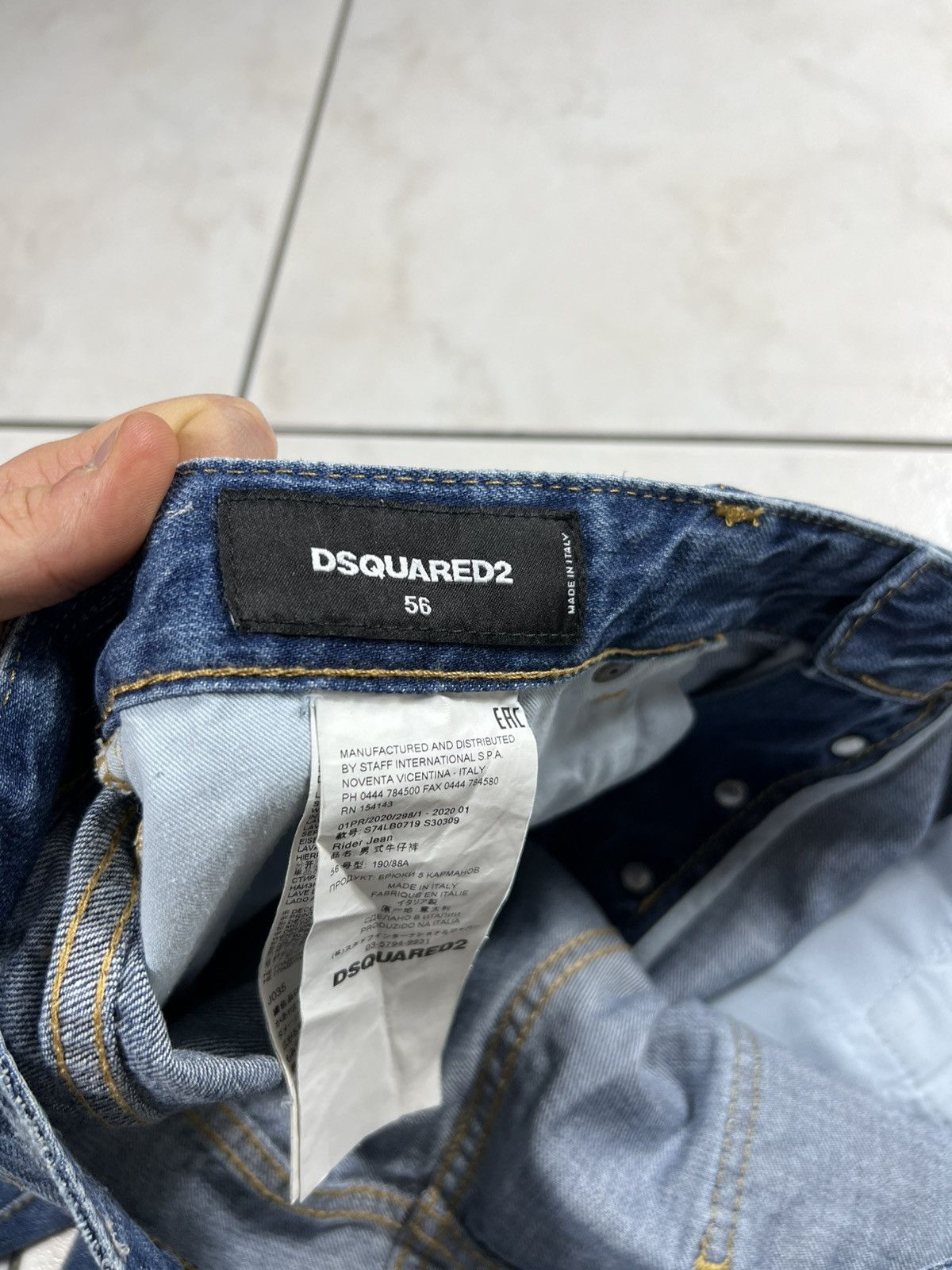Dsquared2 Dsquared2 rider jeans ripped distressed denim pants washed Size US 36 / EU 52 - 23 Thumbnail