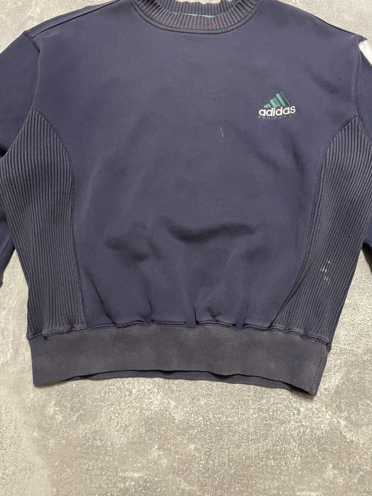 Adidas × Vintage Vintage 90s Adidas Equipment Sweatshirt Pullover Size US S / EU 44-46 / 1 - 3 Thumbnail
