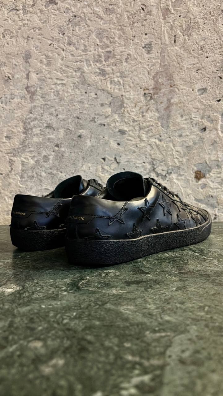 Saint Laurent Paris saint laurent paris multistar black leather sneakers Size US 8 / EU 41 - 2 Thumbnail