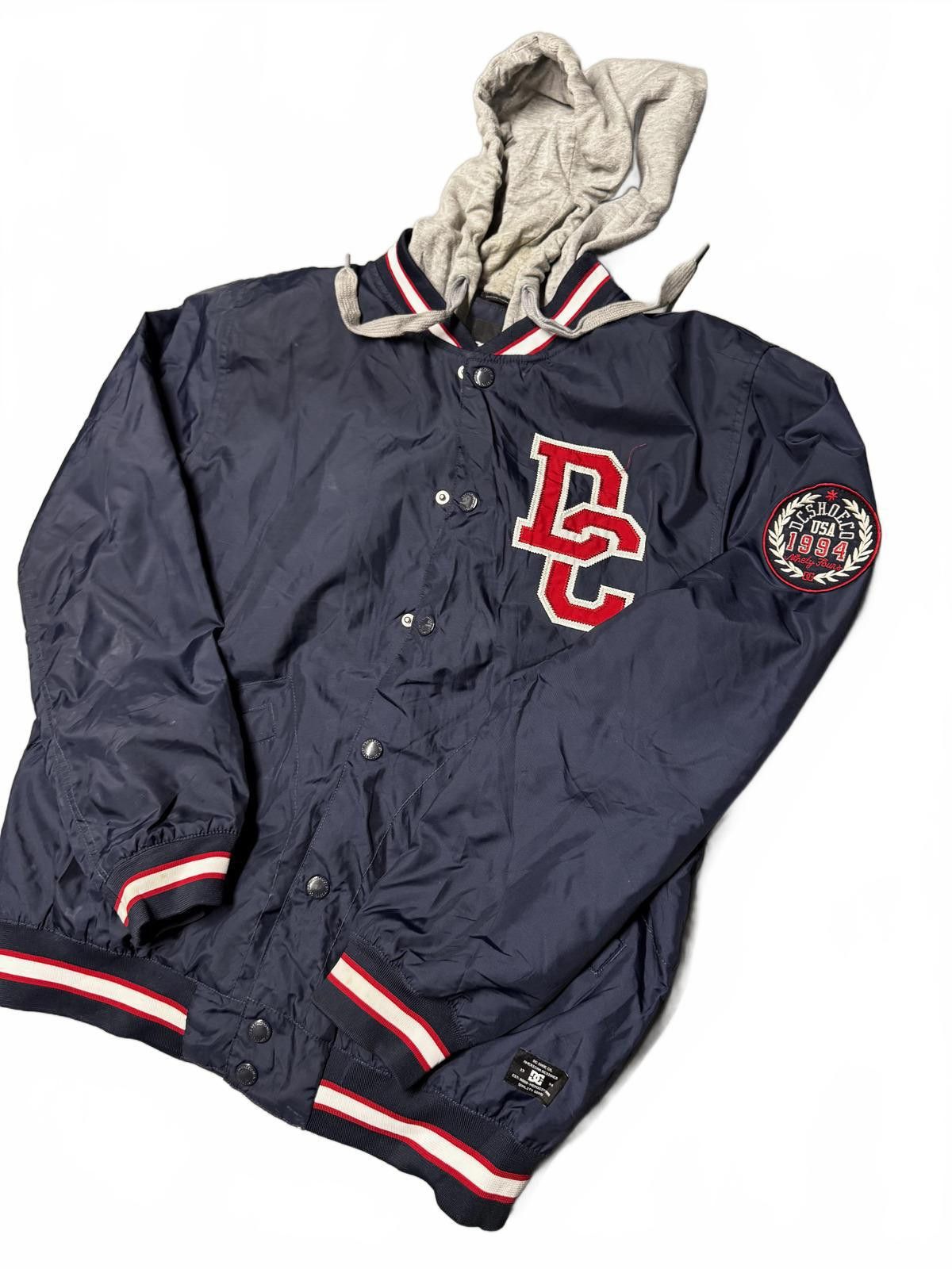 Designer DC Shoe Co. Vintage Hoodie Jacket - Navy Blue Size US L / EU 52-54 / 3 - 2 Thumbnail