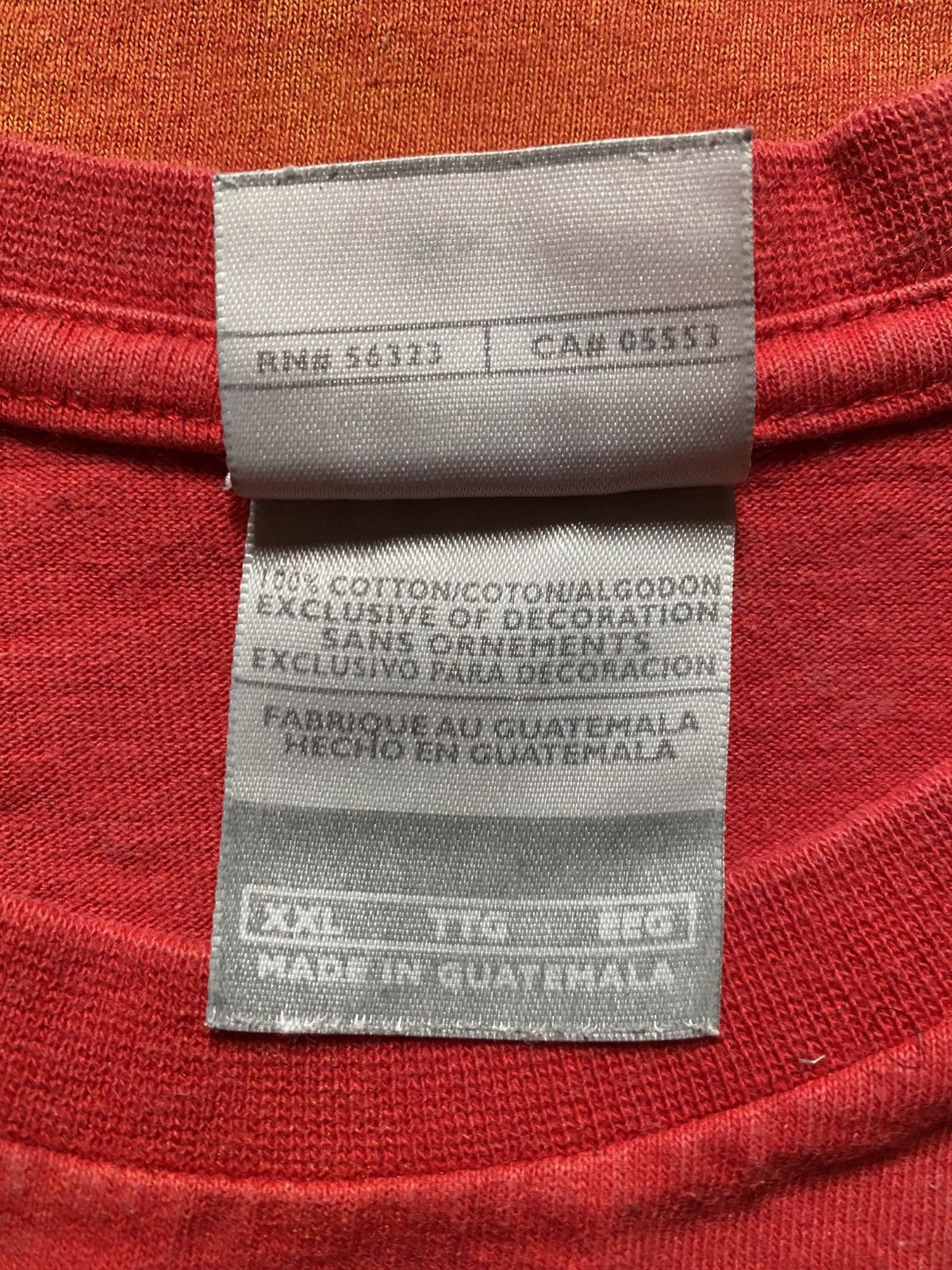 Nike Vintage Y2K Nike Air Bakin Red Flame Center Swoosh Shirt Size US XXL / EU 58 / 5 - 6 Thumbnail