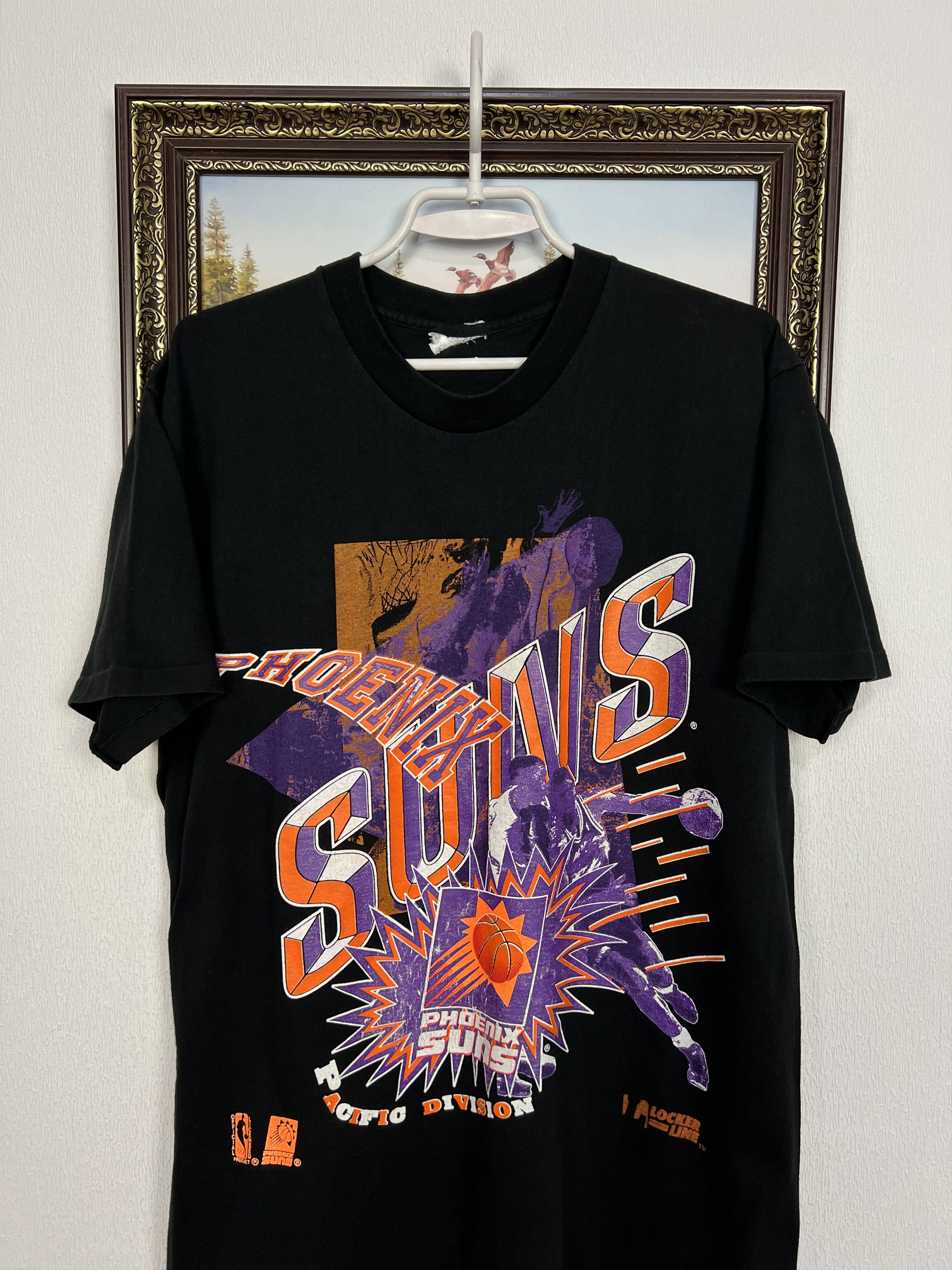 Vintage Phoenix Suns NBA Over Print Shirt Tee Jersey Rare Size US L / EU 52-54 / 3 - 2 Thumbnail