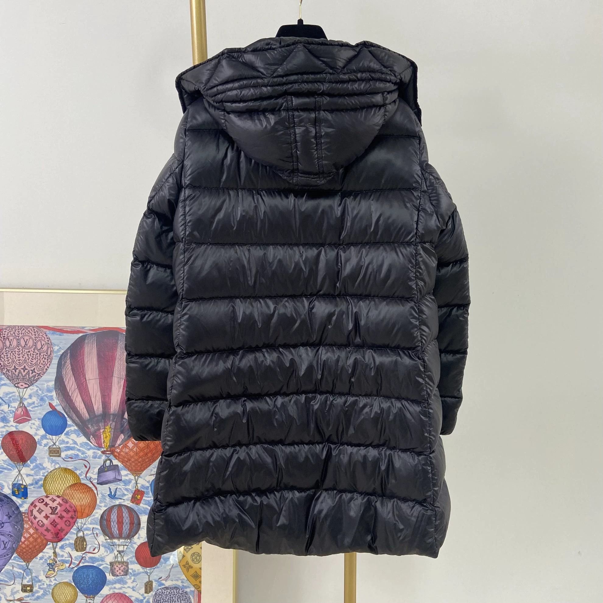 Moncler Moncler Black Mid-Length Puffer Jacket Size 1 Size S / US 4 / IT 40 - 2 Thumbnail