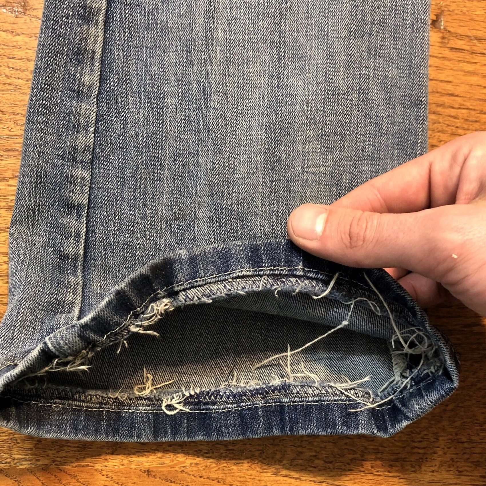 Arrow Cowgirl Tuff Jeans Blue Denim Bootcut 27 X 30 Inseam Arrow Head Hemmed Size 27" / US 4 / IT 40 - 7 Thumbnail