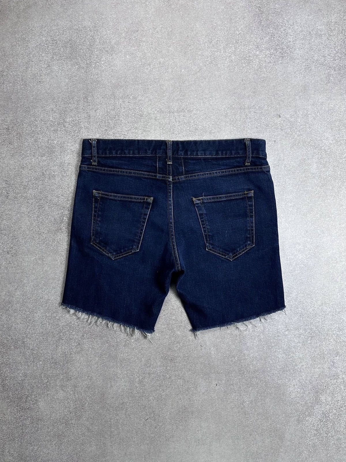 Saint Laurent Paris Vintage YSL Saint Laurent Blue Denim Shorts Rare 31 Size US 31 - 2 Thumbnail
