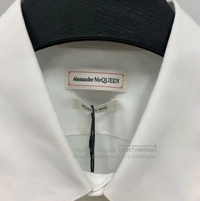 Alexander McQueen Alexander McQUEEN Men's Cotton White Shirt . Size US L / EU 52-54 / 3 - 3 Thumbnail