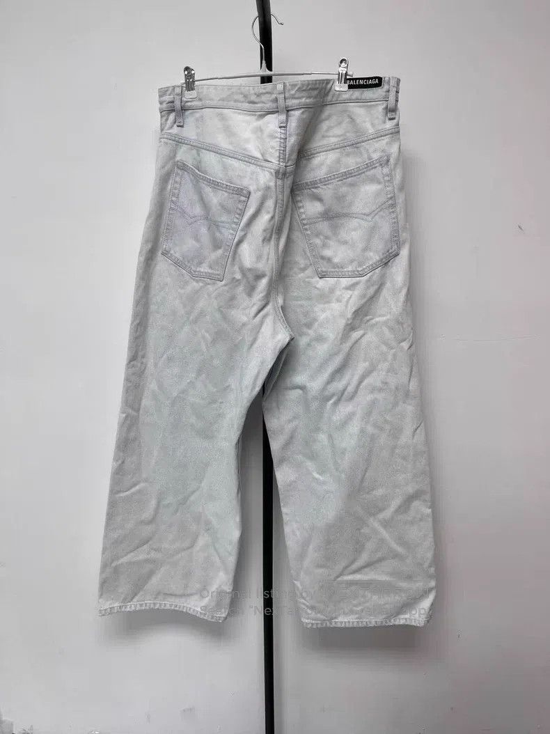 Balenciaga Balenciaga size M Solid Color Drawstring Straight-Leg Loos Size US 27 - 2 Thumbnail