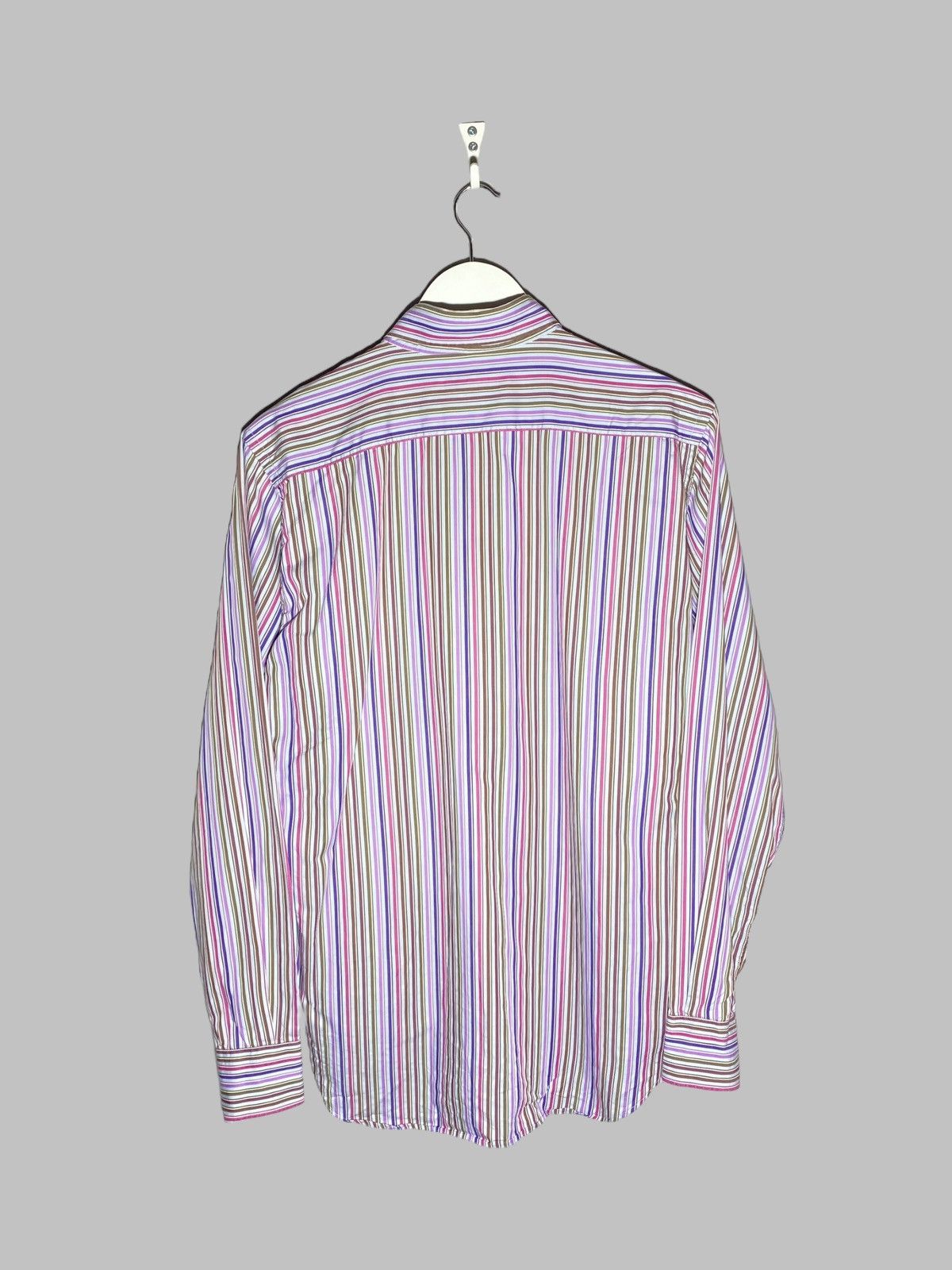 Etro 🔥 Y2K ETRO MILANO STRIPED SHIRT BOLD COLORS DANDY STYLE Size US M / EU 48-50 / 2 - 2 Thumbnail