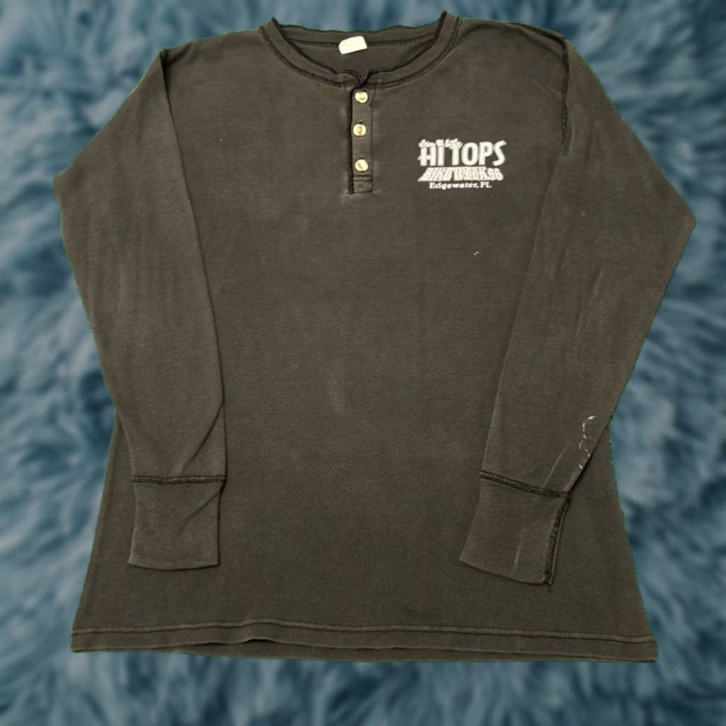 Vintage VINTAGE 90s Biker Eagle Bike Week Florida 1996 VTG Long Sleeve Thermal Shirt L Black Mens Size US L / EU 52-54 / 3 - 1 Thumbnail