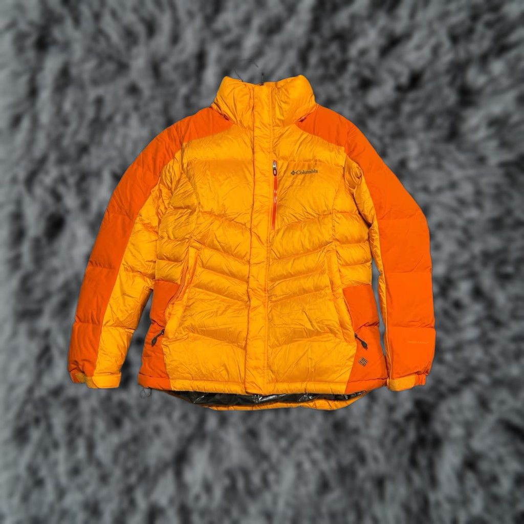 Vintage Columbia Jacket Womens Large Orange Omni Heat Wind Proof Down Puffer Insulated Jacket Size L / US 10 / IT 46 - 1 Thumbnail