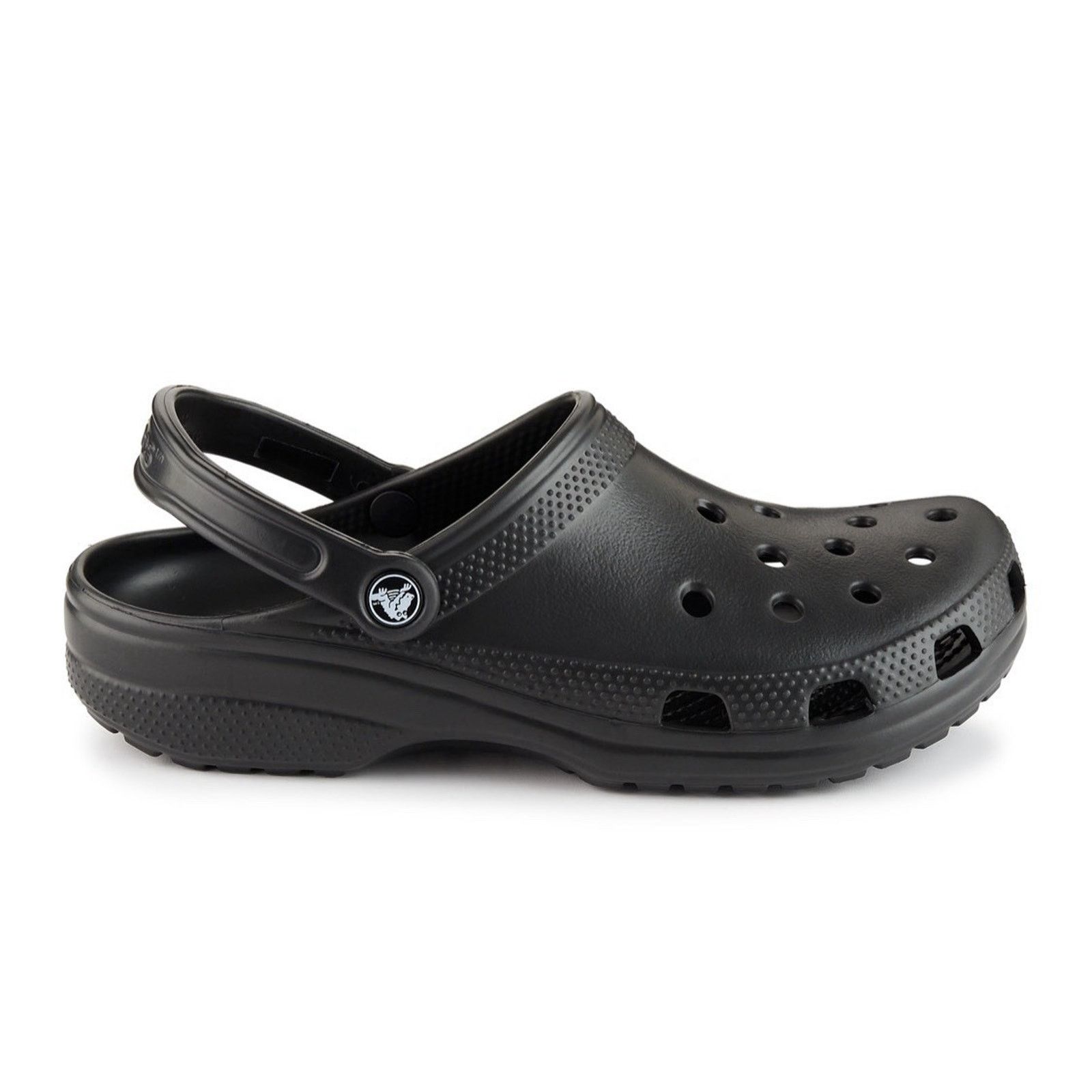 Crocs Crocs Classic Clog Black Men 8 Slip On Comfort Clog Sandals Size US 10 / EU 43 - 2 Thumbnail