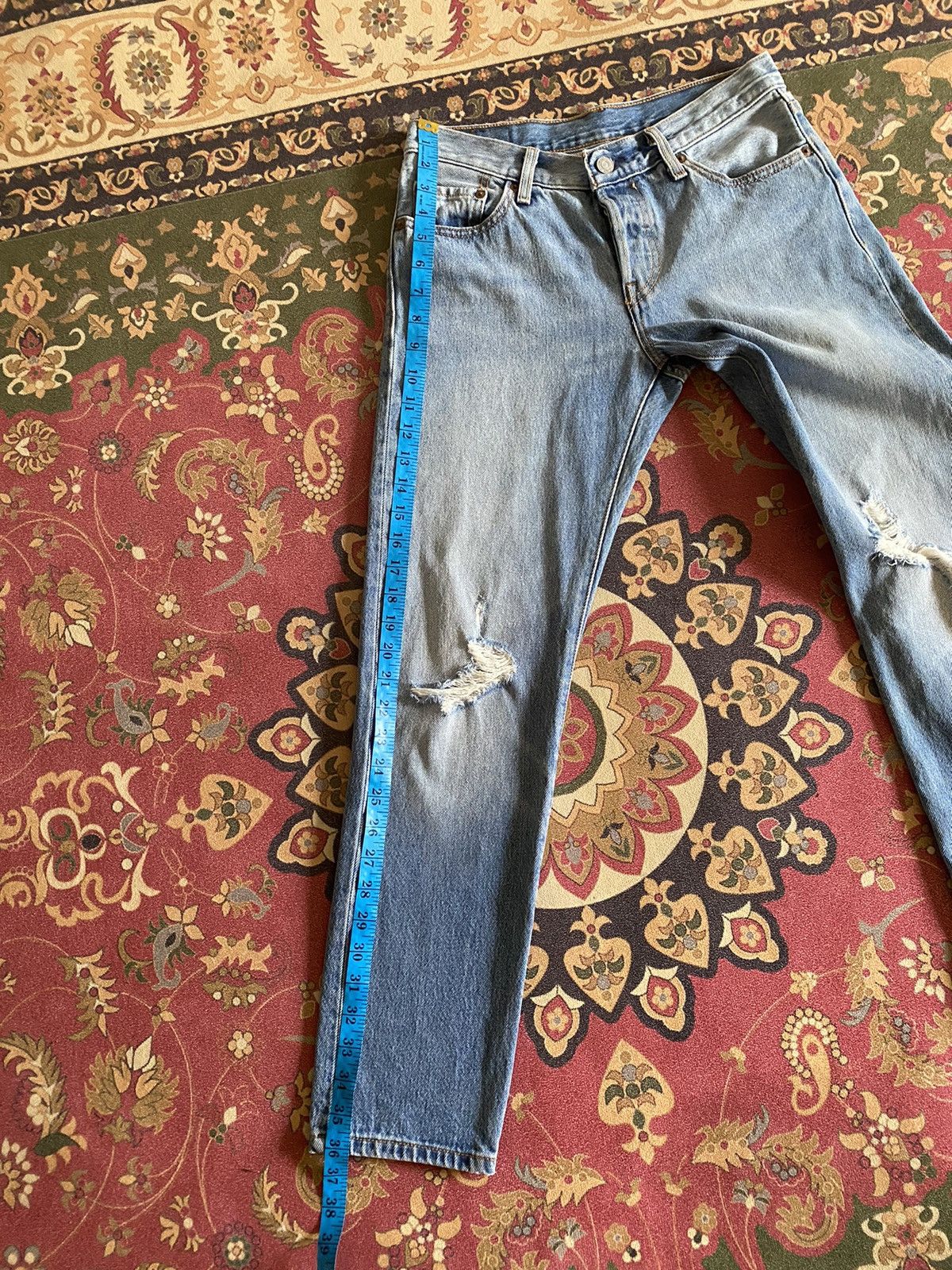 Levi's × Levi's Vintage Clothing Levi’s CT 501 Distressed Denim Jeans Size US 28 / EU 44 - 22 Thumbnail
