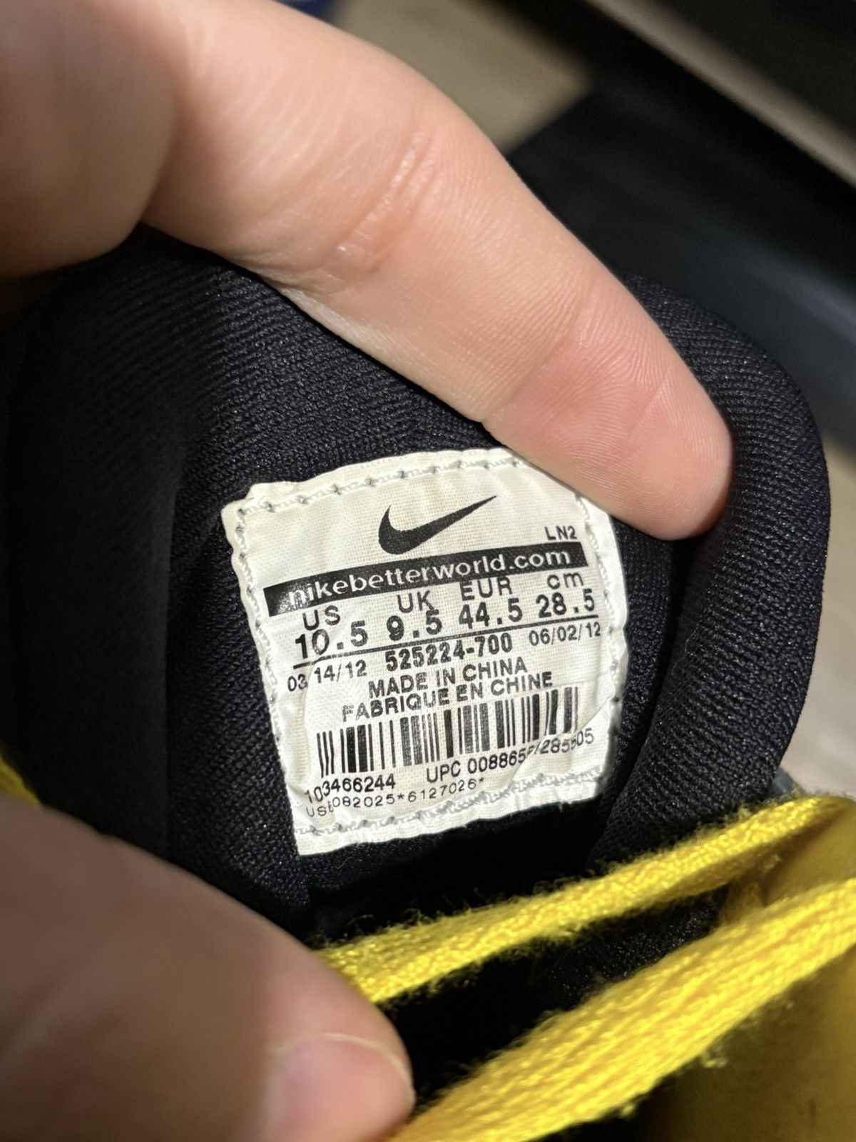 Nike 10.5 Nike Air Max Express Pittsburgh Steelers black strap Size US 10.5 / EU 43-44 - 6 Thumbnail