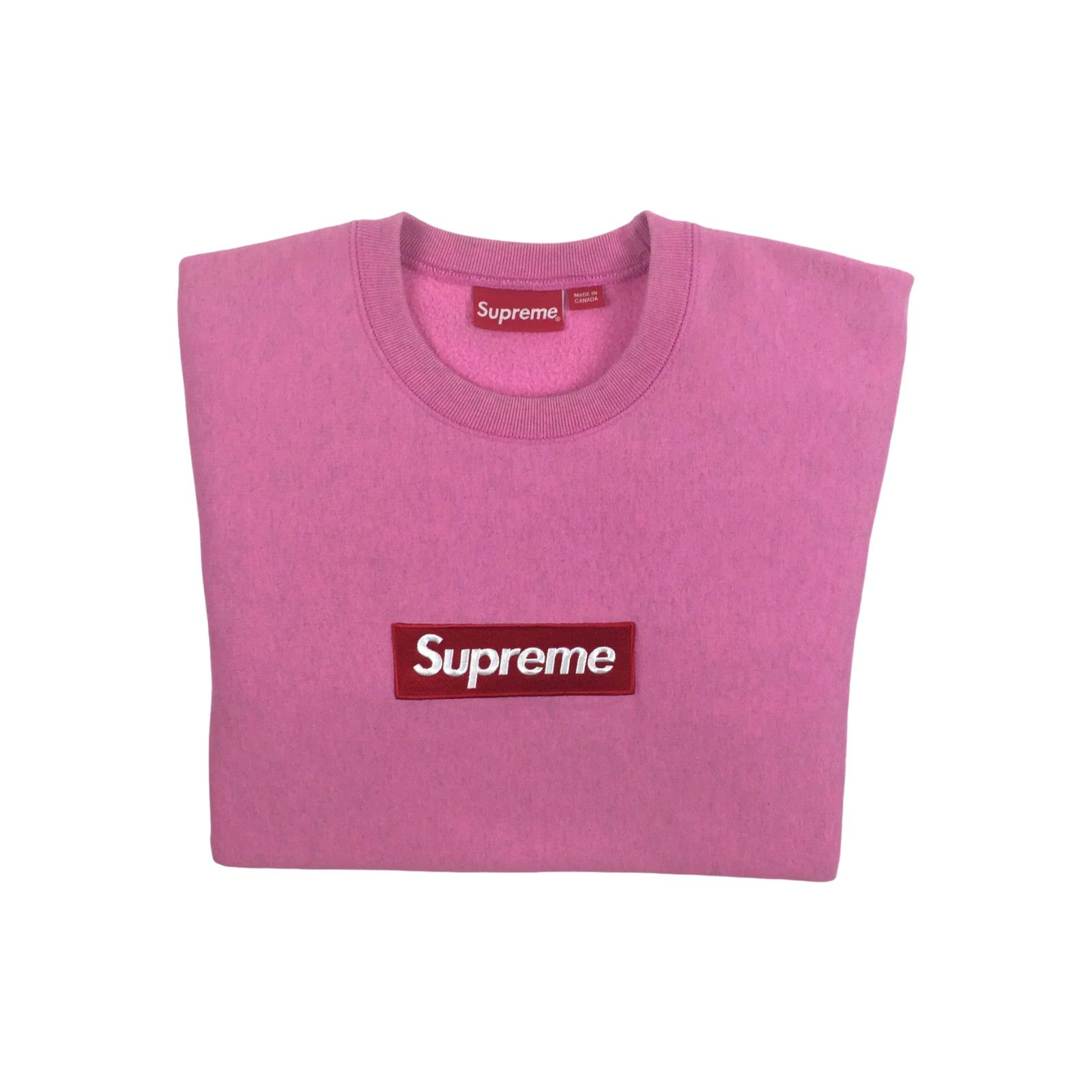 Supreme 2015 Supreme Pink Box Logo Crewneck Size US M / EU 48-50 / 2 - 2 Thumbnail