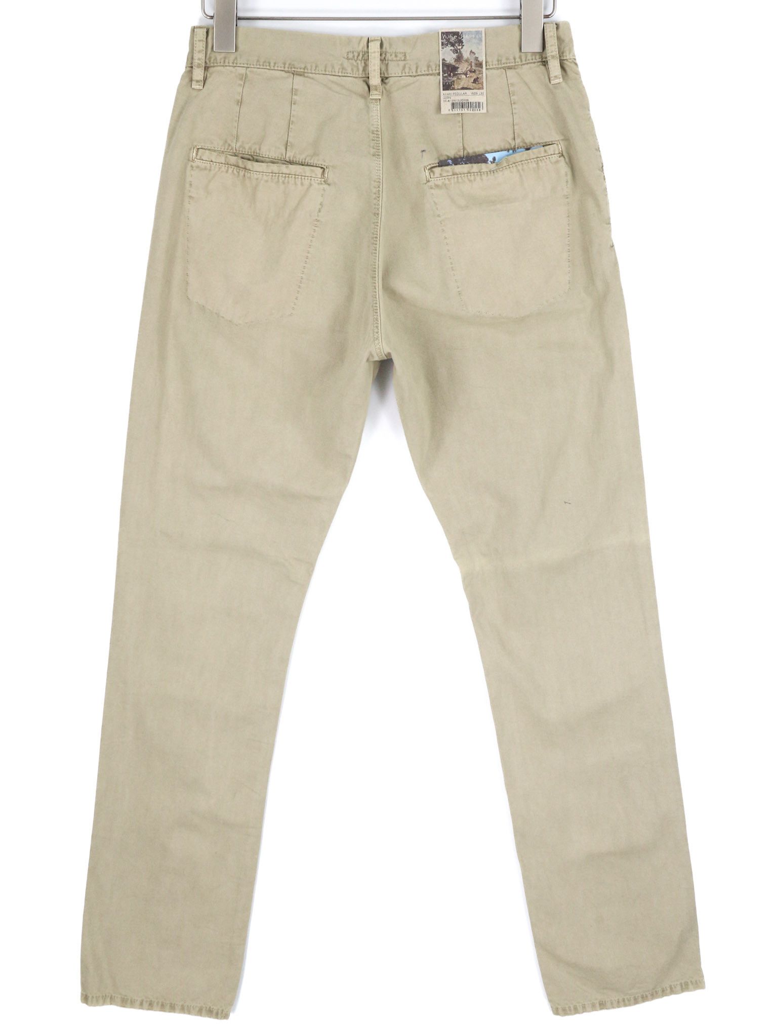 Nudie Jeans KHAKI REGULAR W29/L32 Beige Chino Trousers 82656 Size US 29 - 2 Thumbnail