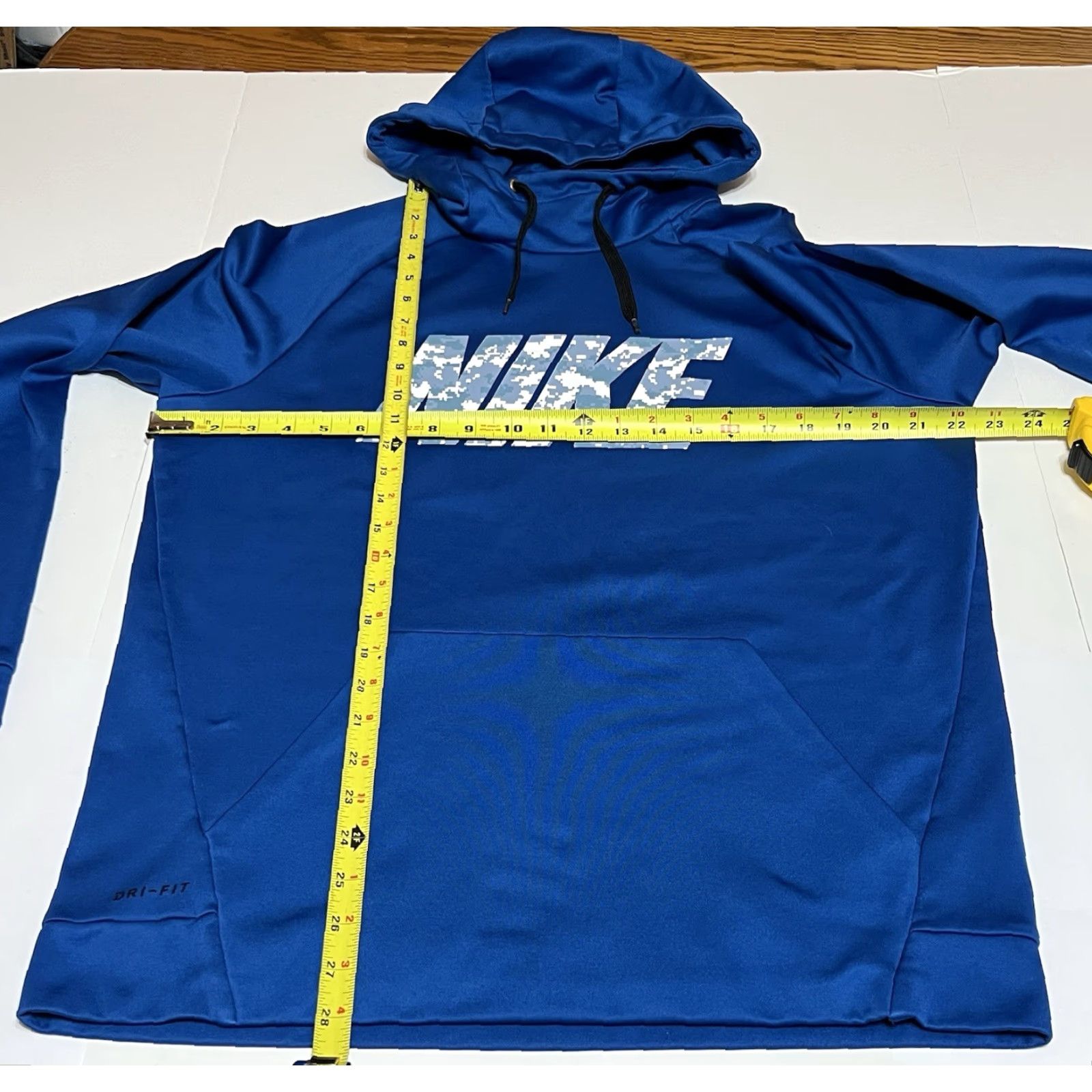 Nike Nike Dri-Fit Hoodie Pullover Men L Blue Camouflage Logo Fleece Size US L / EU 52-54 / 3 - 4 Thumbnail