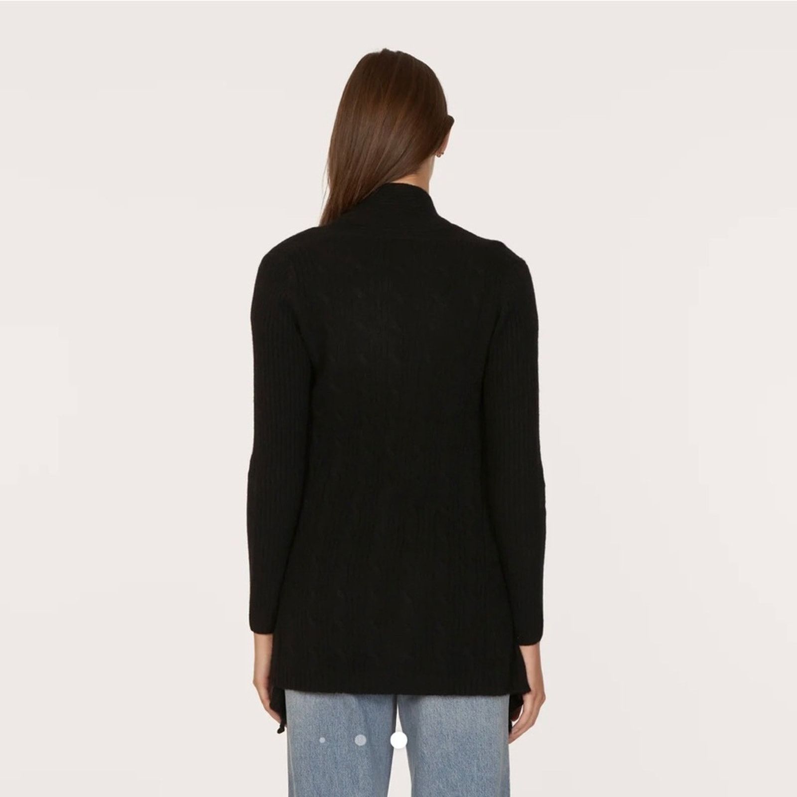 Autumn Cashmere Autumn Cashmere Cable Drape in Ebony Size M / US 6-8 / IT 42-44 - 4 Thumbnail