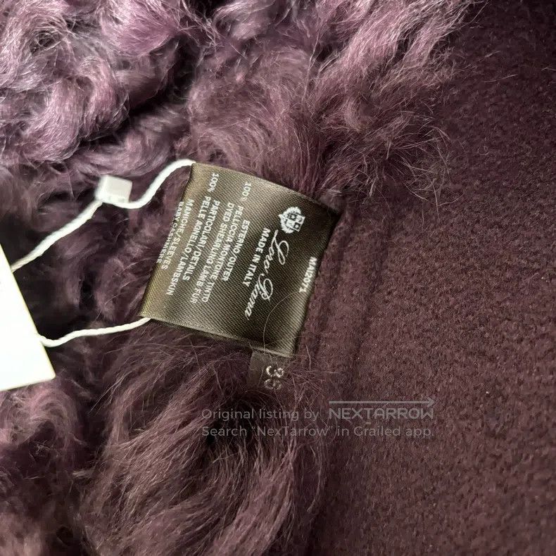 Loro Piana Loro Piana Grape Purple Sheepskin Fur Jacket Size XXS / US 00 / IT 34 - 5 Thumbnail
