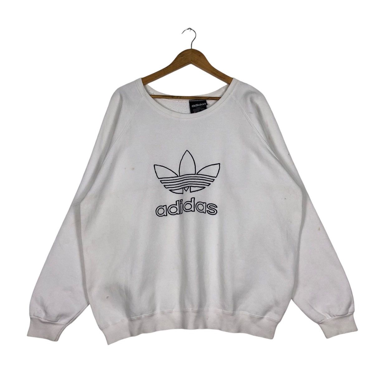 Adidas Vintage Adidas Big Logo Sweatshirt 90s Collection XL #A2 Size US M / EU 48-50 / 2 - 1 Thumbnail