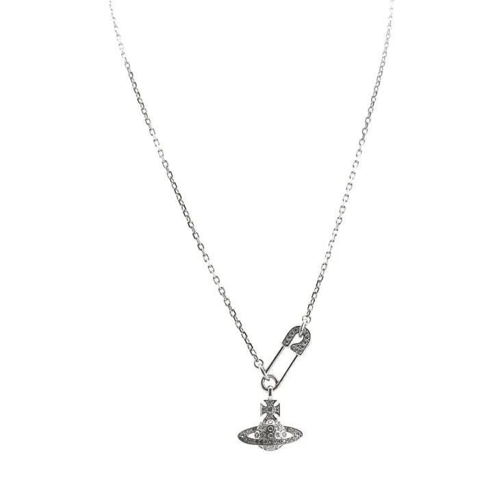 Vivienne Westwood Vivienne Westwood Lucrece Crystal Safety Pin Necklace Size ONE SIZE - 7 Thumbnail