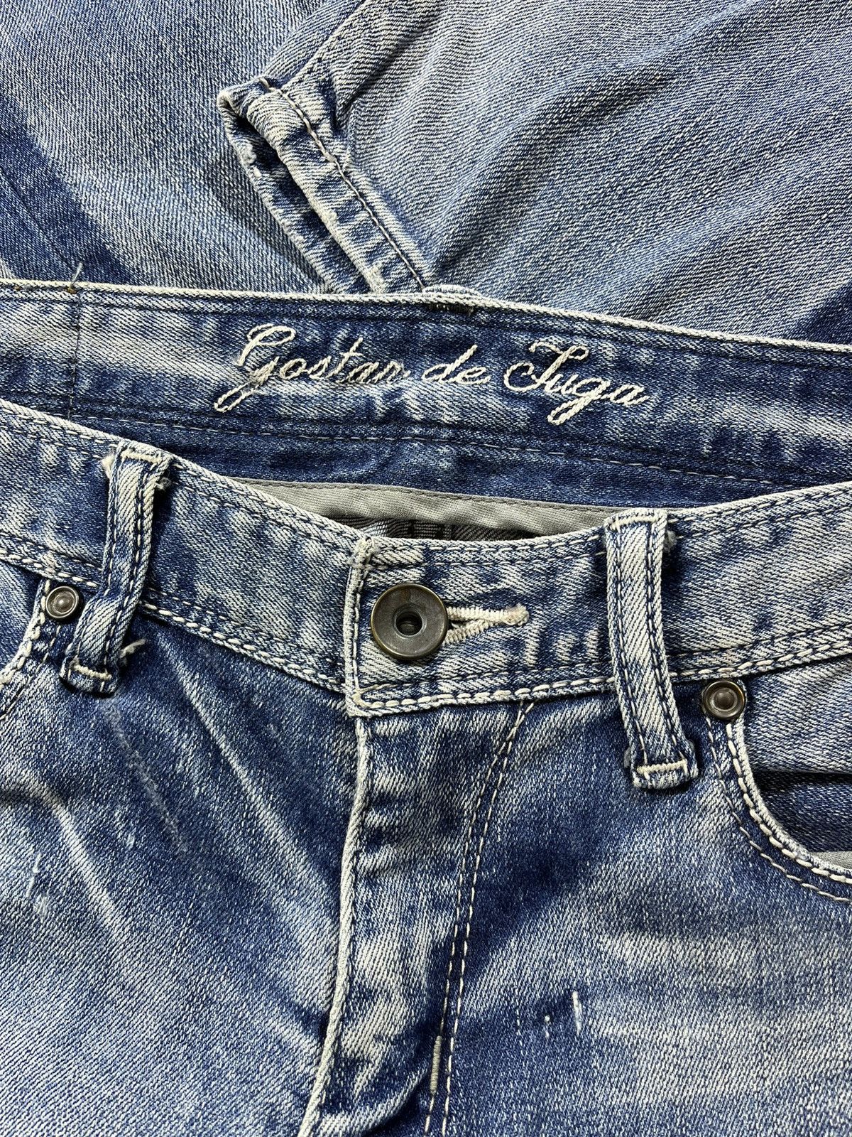 GOSTAR DE FUGA Gostar de Fuga Slim Fit Faded Denim Jeans Size US 31 - 9 Thumbnail