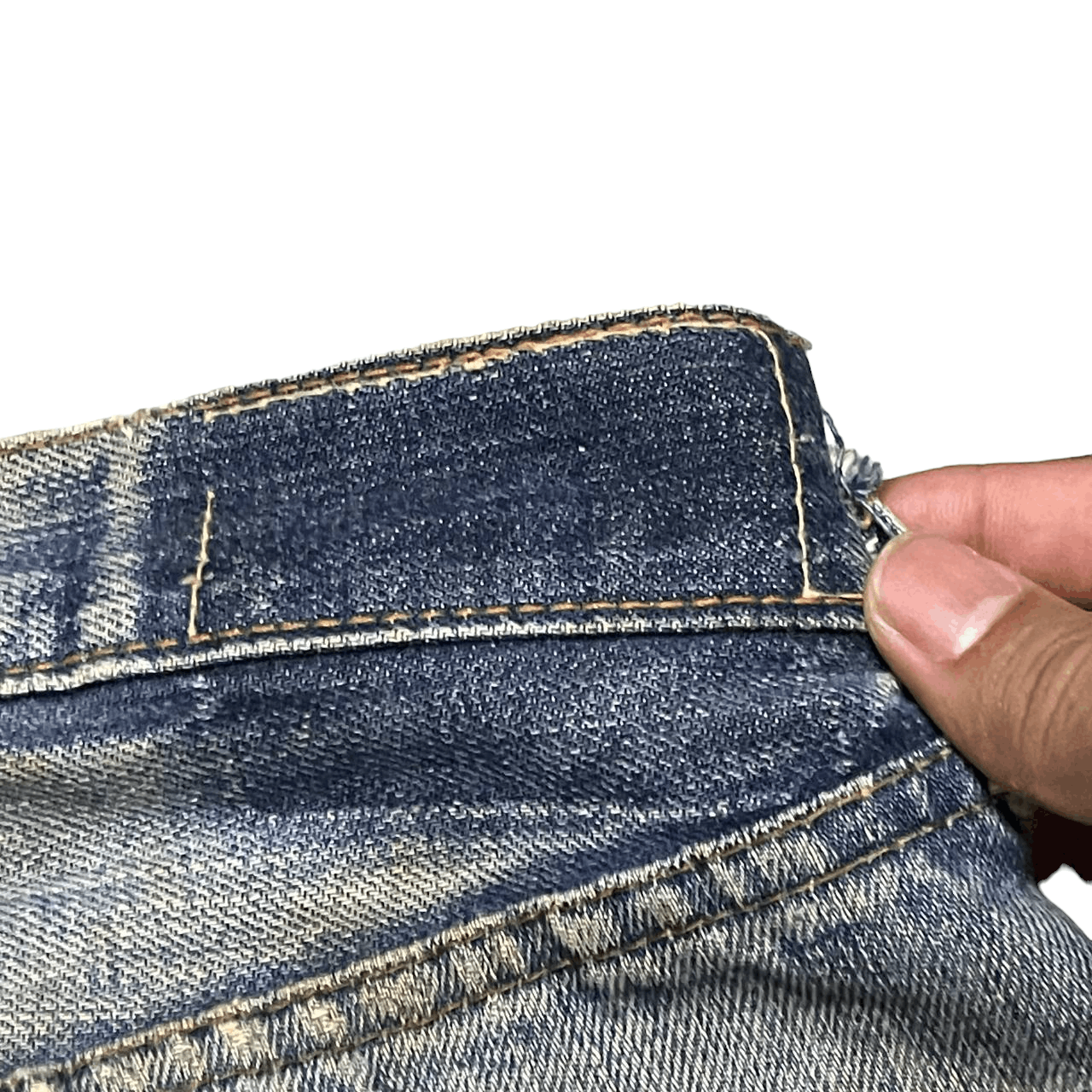 Levi's Vtg Levi's Big E Selvedge Button No.2 Thrashed Cuttoff Denim Size US 32 / EU 48 - 14 Thumbnail
