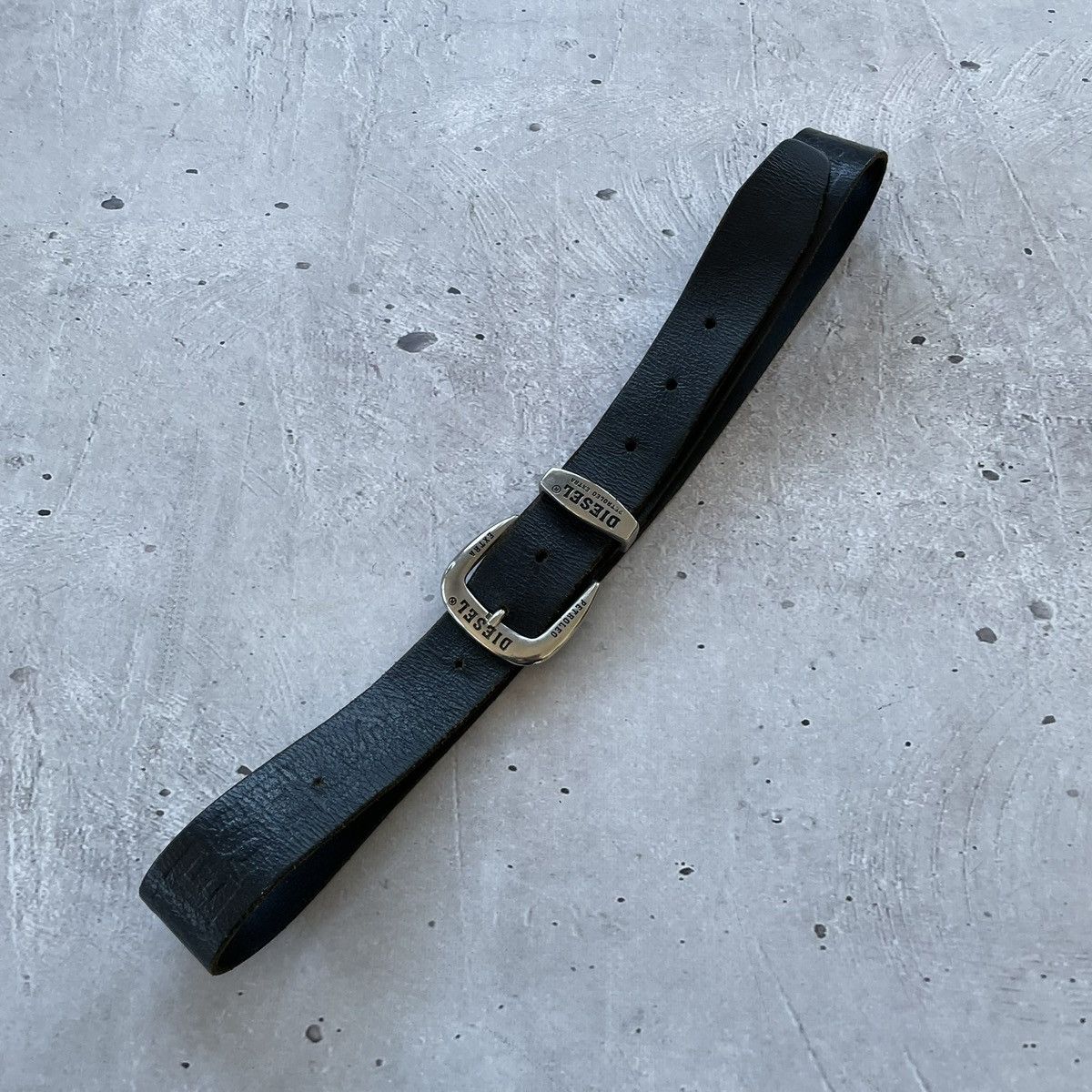 Diesel Vintage Diesel Leather Belt big logo avantgarde Size ONE SIZE - 1 Thumbnail