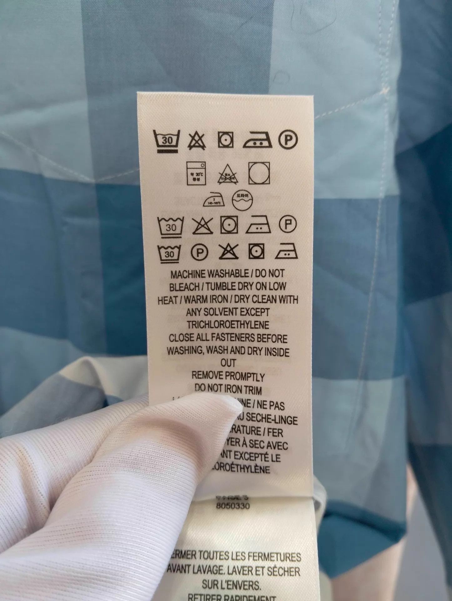Burberry Burberry Check Long Sleeve Shirt Sky Blue XL Size US XL / EU 56 / 4 - 7 Thumbnail