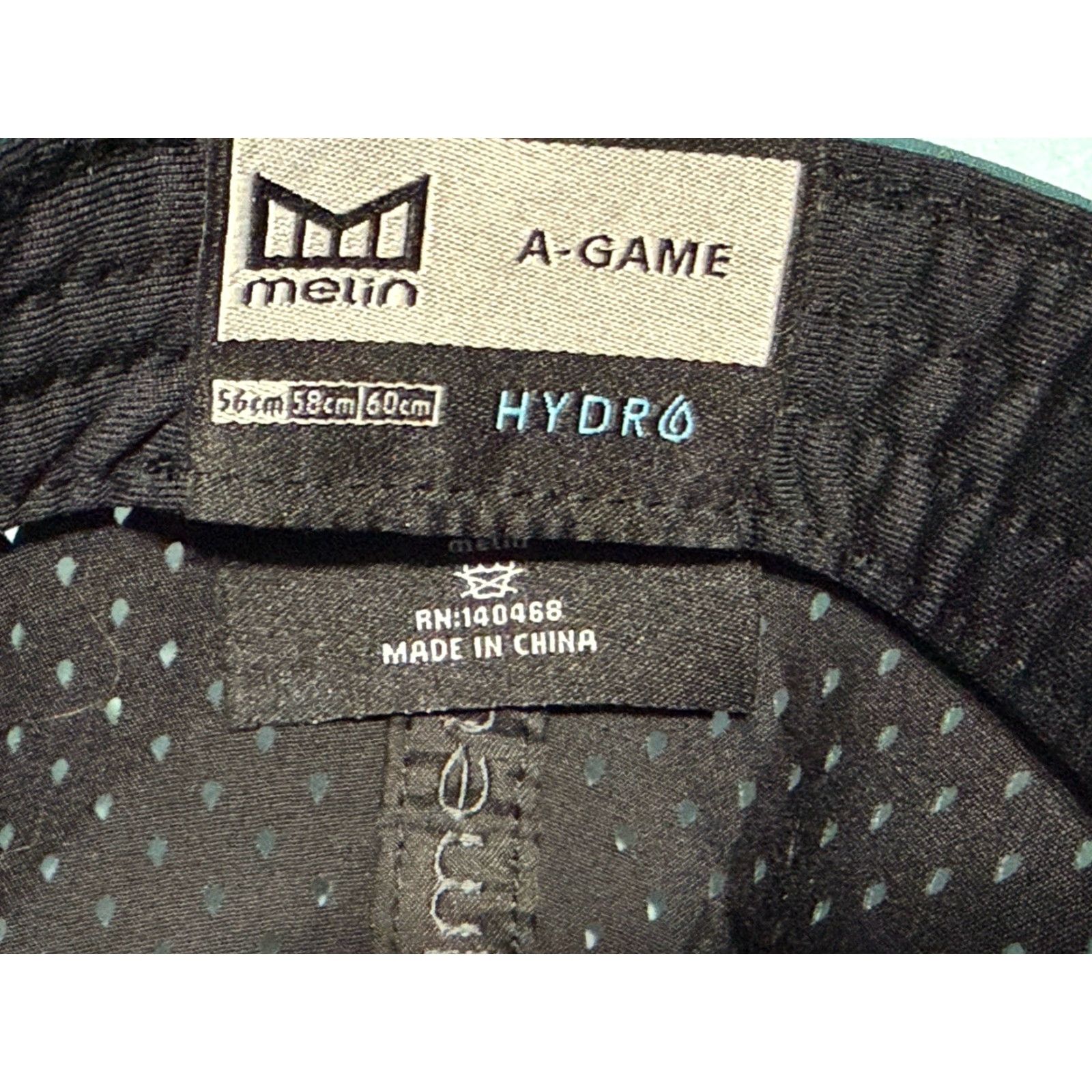 melin Melin A-Game Hydro Performance Baseball Cap Bluish Green Perforated Adjustable Cap Men One Size Size ONE SIZE - 6 Thumbnail
