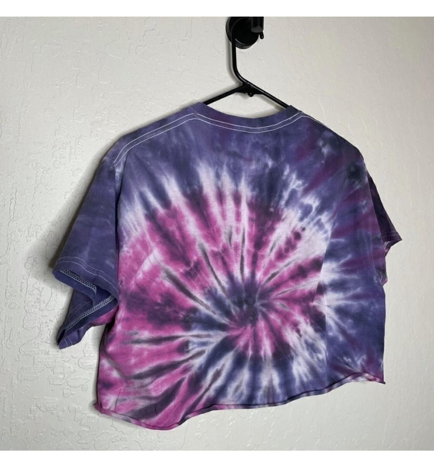 AC/DC (AC/DC) tie dye cropped shirt Size S / US 4 / IT 40 - 4 Thumbnail
