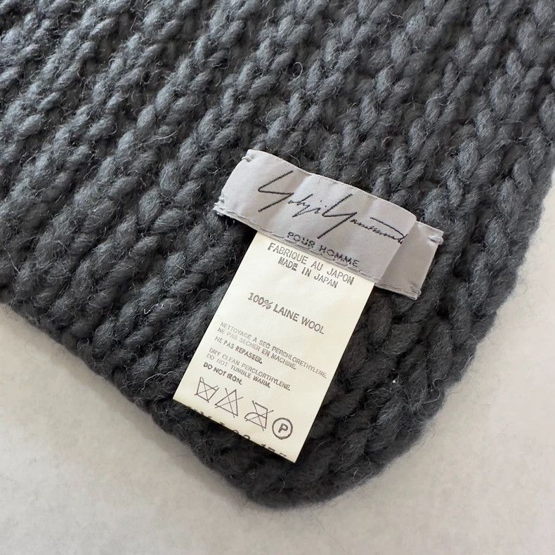 Yohji Yamamoto Yohji Yamamoto02 AW cement grey hand woven scarf 2503-Nexta Size ONE SIZE - 2 Thumbnail