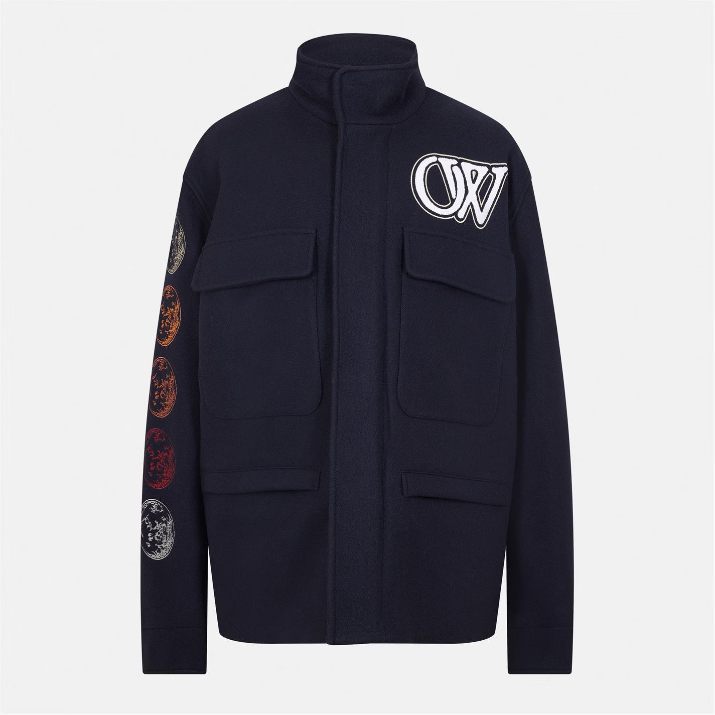 Off-White o1g2r1mq0226 Quilted Short Puffer Jacket in Black Size US S / EU 44-46 / 1 - 1 Thumbnail