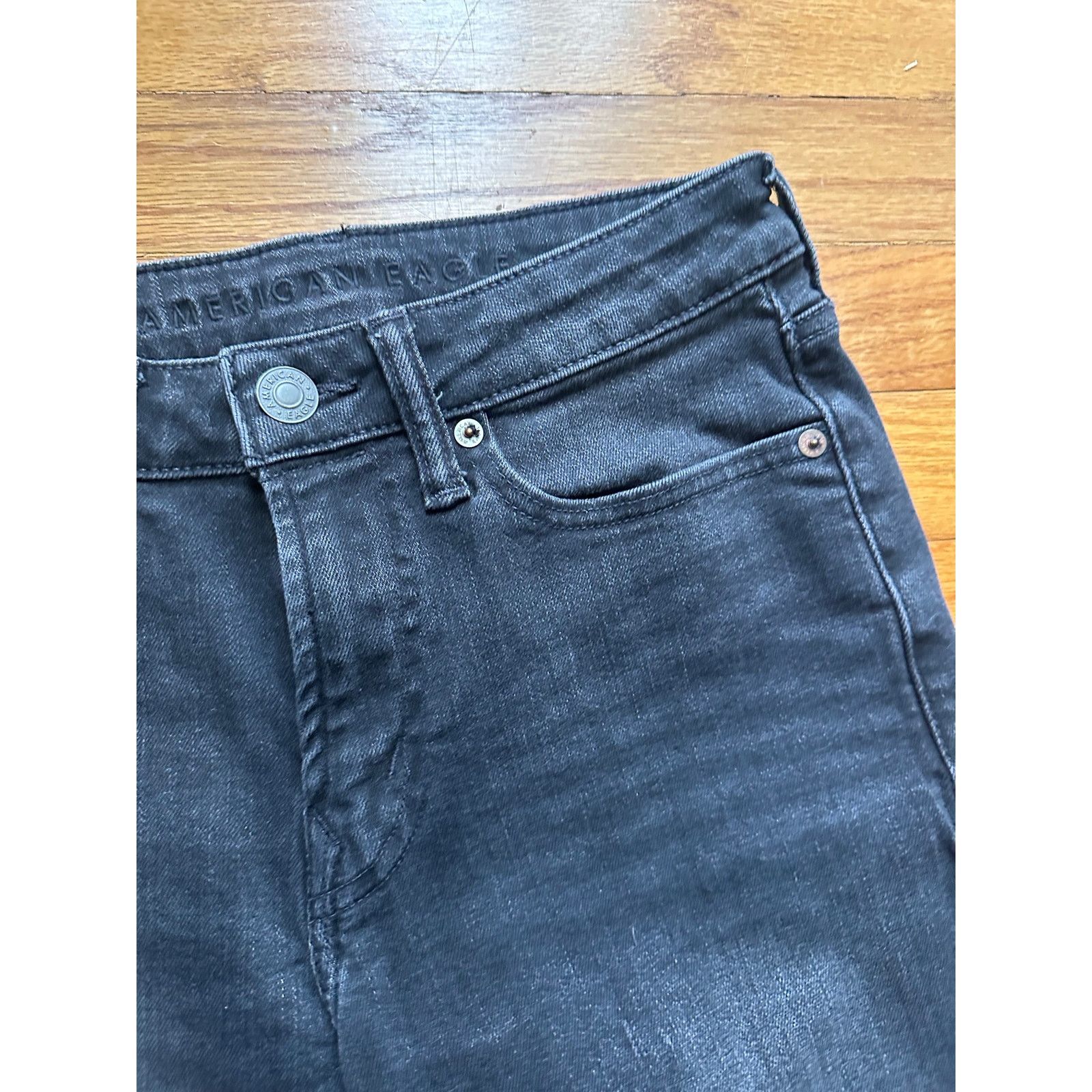 American Eagle Outfitters American Eagle Black Slim Jeans 28x32 Size US 28 / EU 44 - 2 Thumbnail