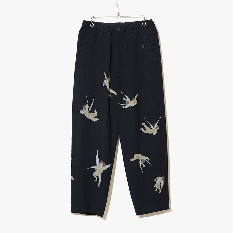 Yohji Yamamoto POUR HOMME 24ss angel print linen pants HS-P52-358- Size US 35 - 1 Thumbnail
