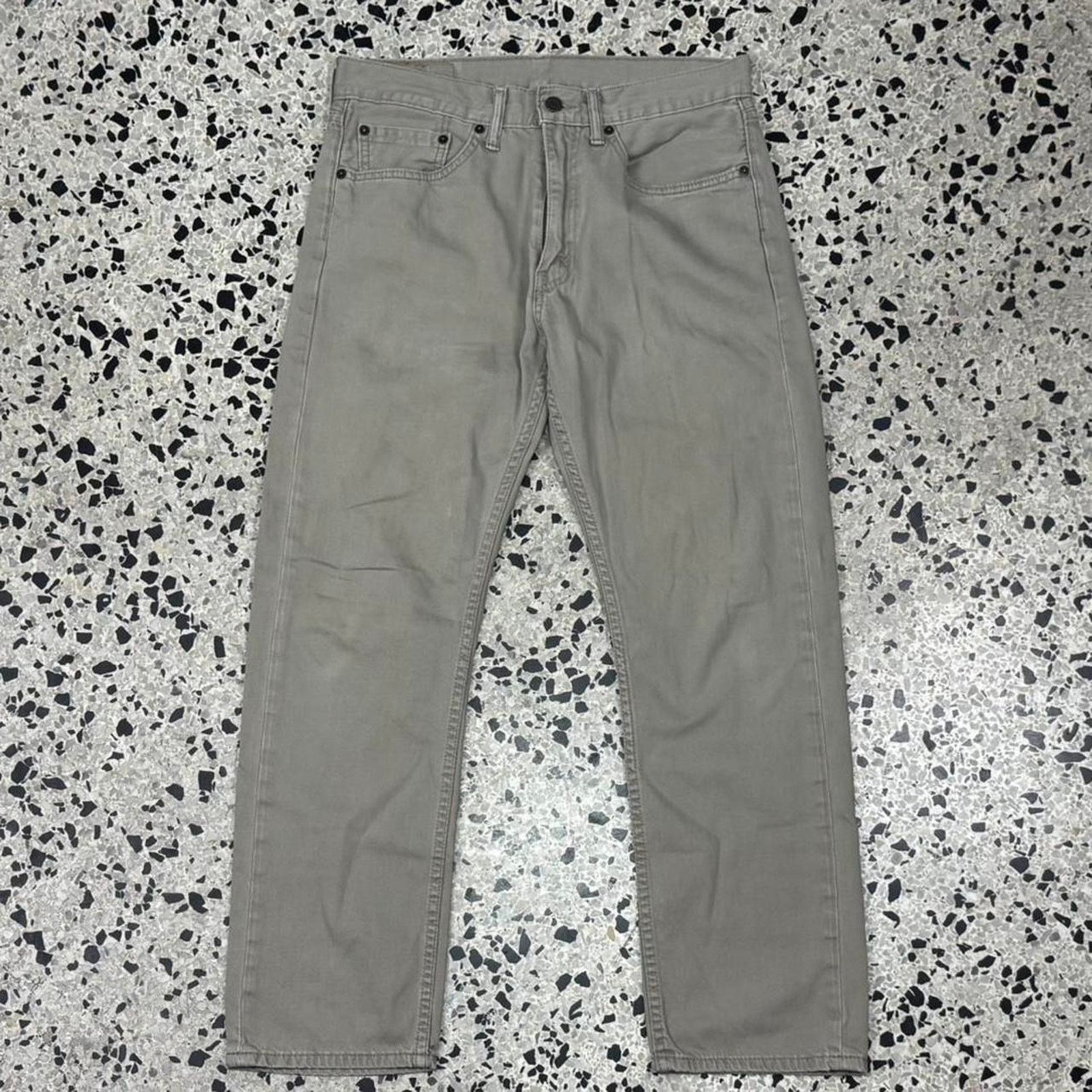 Levi's × Vintage VINTAGE Y2K LEVIS 505 TAN BEIGE KHAKI DENIM JEANS: Size US 31 - 1 Thumbnail