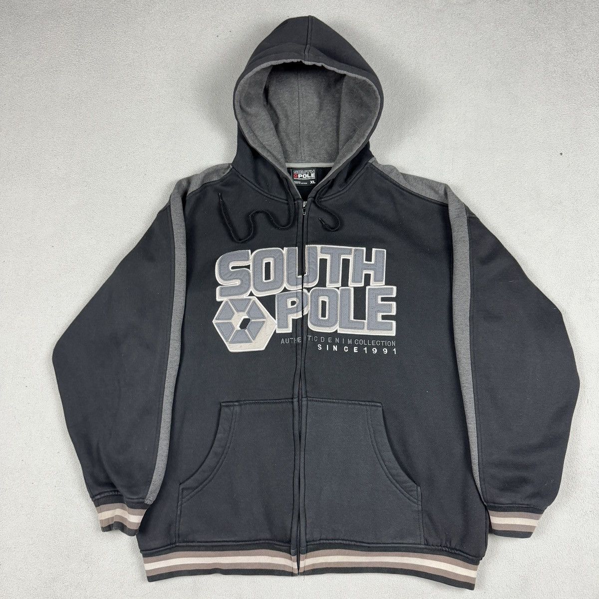 Southpole Vintage Southpole crossbones zip up Xl | Grailed