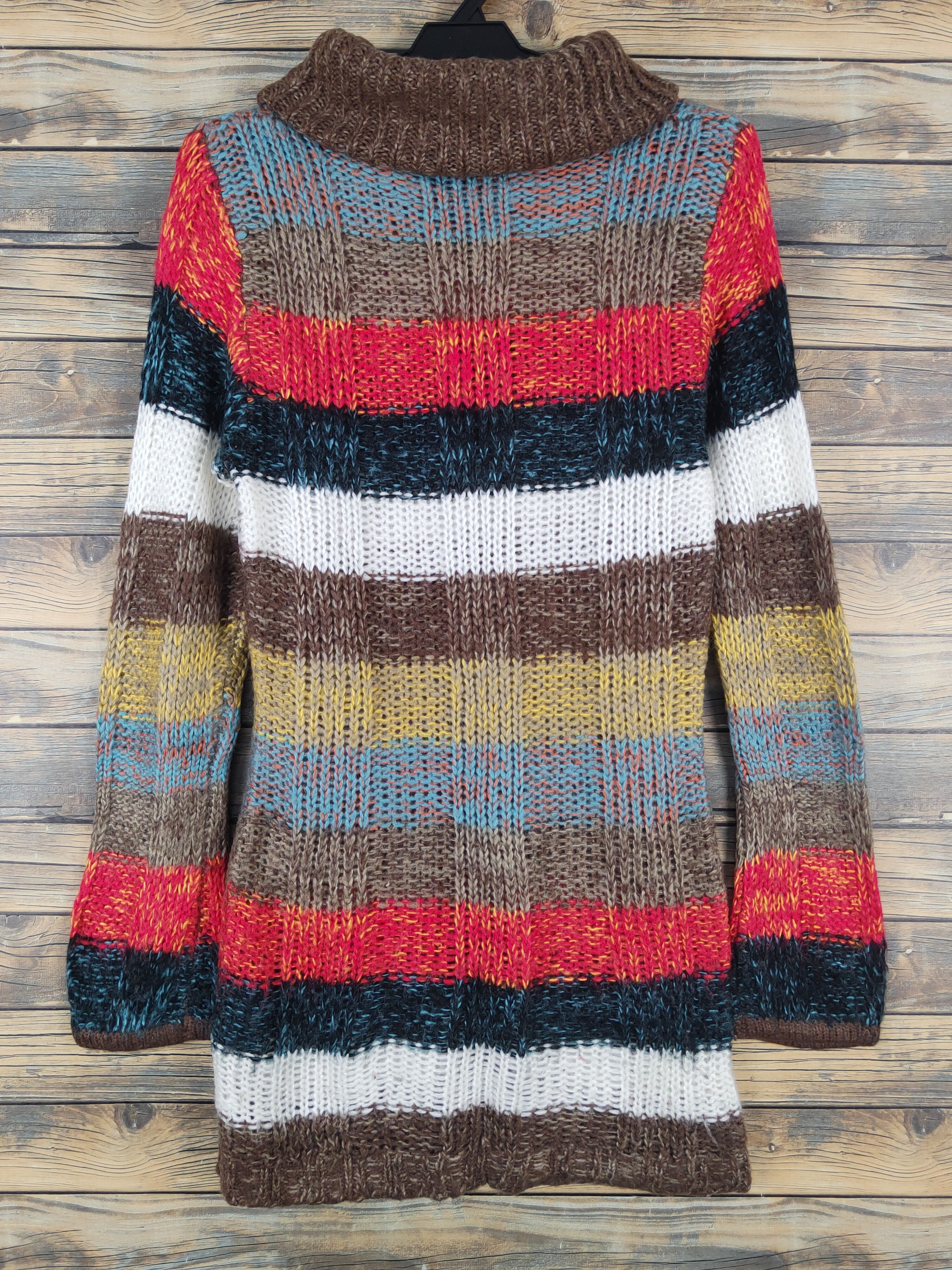 Japanese Brand × Vintage P.I.E.R.S Brown Red Knitwear Sweaters #W1271 Size M / US 6-8 / IT 42-44 - 7 Thumbnail