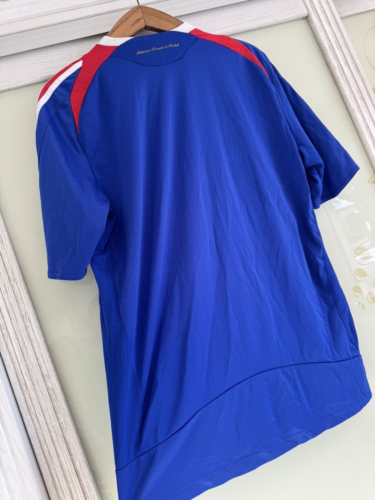 Adidas Vintage France 2008-2009 Home Soccer Jersey Football Shirt Size US L / EU 52-54 / 3 - 7 Thumbnail